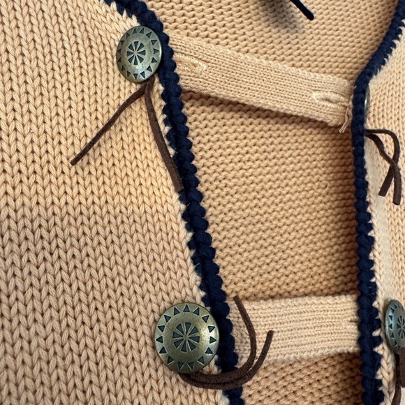 Denim & Co Extended Size Southwestern Cotton Blend Sweater / 2X - Picture 2 of 10